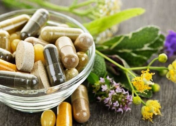 Erbe e compresse per il trattamento della prostatite